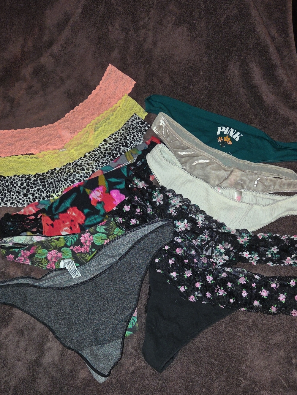 Lot Of 11 Victoria's Secret/Pink Sz L Thongs